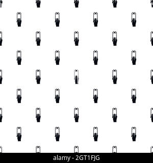 Hand holding smartphone pattern, simple style Stock Vector