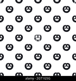 Pretzel pattern, simple style Stock Vector