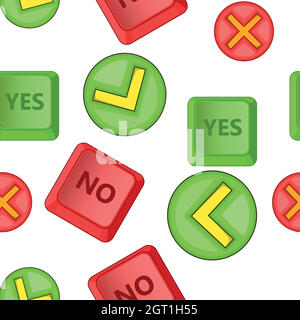 Click and selection pattern, cartoon style Stock Vector