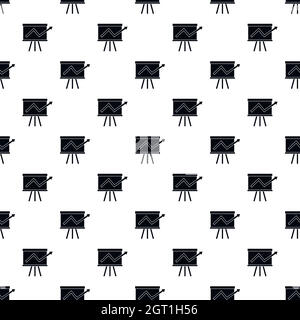Business growing chart presentation pattern Stock Vector