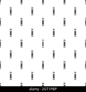 Airport control tower pattern, simple style Stock Vector