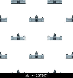 National Congress Building pattern seamless Stock Vector