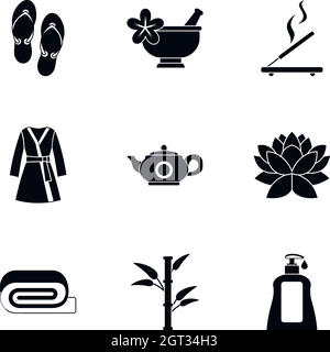 Beauty salon icons set, simple style Stock Vector Image & Art - Alamy
