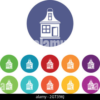 Small house set collection Stock Vector Image & Art - Alamy