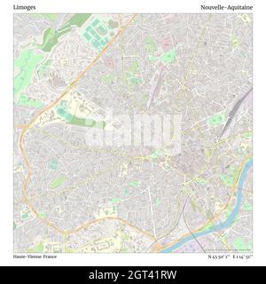 MAP OF LIMOGES FRANCE Stock Photo - Alamy