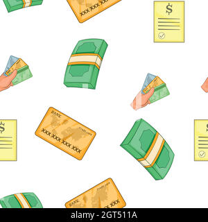 Funding pattern, cartoon style Stock Vector