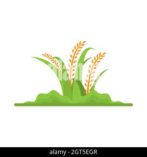 Rice logo template vector icon design Stock Photo