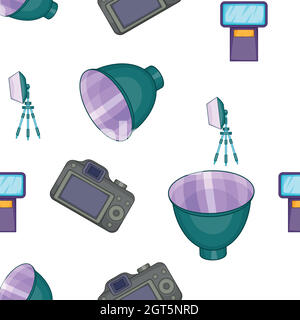 Photographic pattern, cartoon style Stock Vector