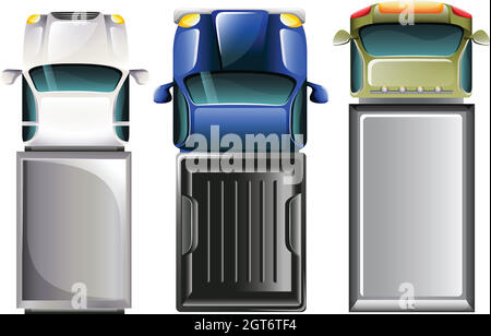 Cars Top view Stock Vector