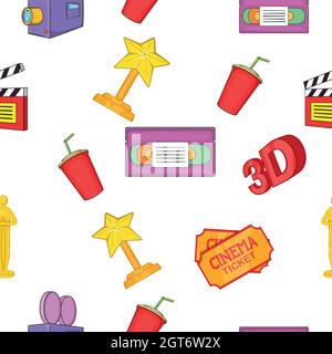 Film pattern, cartoon style Stock Vector