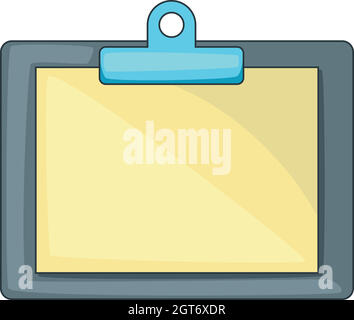 Clipboard with blank sheet of paper icon Stock Vector