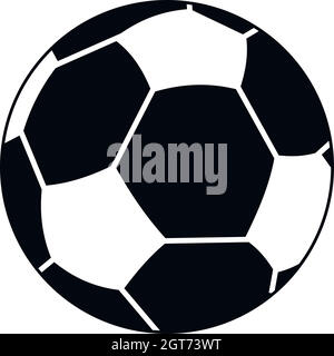Football ball icon, simple style Stock Vector