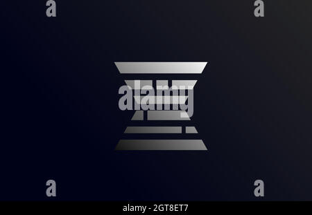 alphabet letter X icon logo in with line. Creative design for business and company with in black and grey gradient color Stock Vector