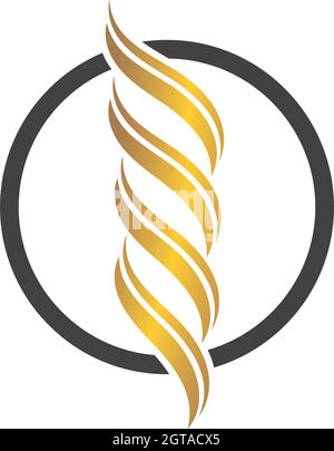 hair wave icon vector illustratin design Stock Vector