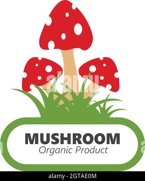 mushroom vector illustration icon design Stock Vector