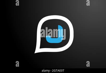 question cloud design of J letter. Alphabet logo icon design. Corporate brading for products and company Stock Vector