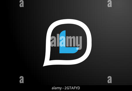 question cloud design of L letter. Alphabet logo icon design. Corporate brading for products and company Stock Vector