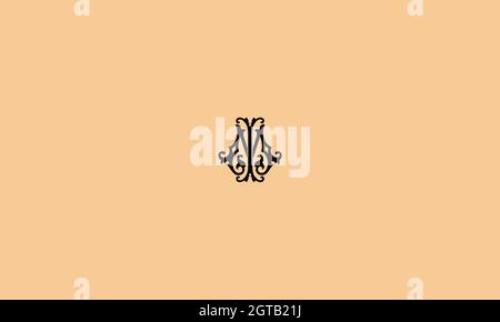 letters im logo design with negative space effect for illustration use Stock Vector