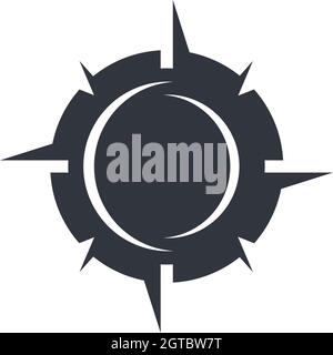 compass logo vector template illustration Stock Vector
