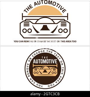 Set of vintage automotive logo design Stock Vector