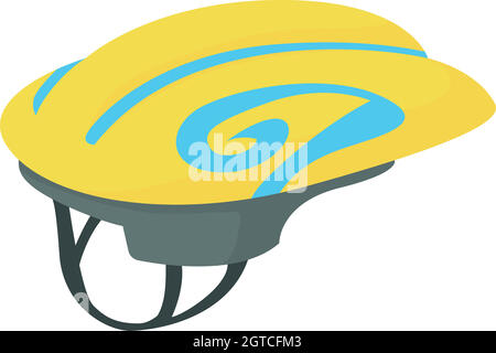 Sport helmet icon, cartoon style Stock Vector