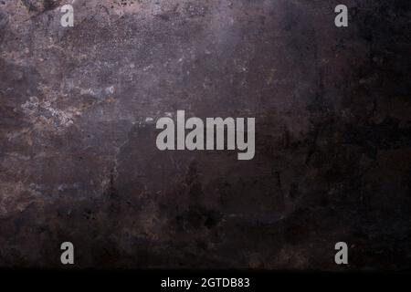 Dark grunge metallic texture background with rust for design Stock Photo
