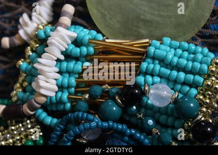 Mermaid Fashion with Jewelry and Fishing Net Close Up Stock Image - Image  of nautical, bracelet: 230725327