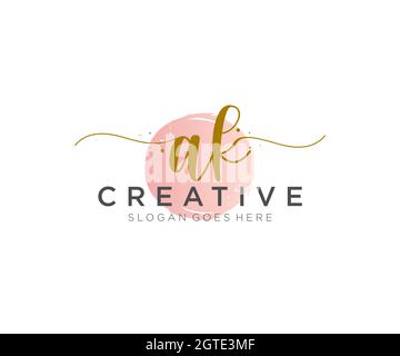 AK initial wedding monogram logo design Stock Vector Image & Art - Alamy