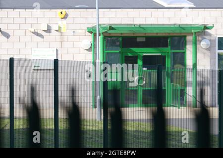 29 August 2021 Radcliffe, Manchester, United Kingdom.Spring Lane School, a referral unit operated by the education department of Bury Council. Photographed from publicly accessible land Stock Photo