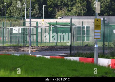 29 August 2021 Radcliffe, Manchester, United Kingdom.Spring Lane School, a referral unit operated by the education department of Bury Council. Photographed from publicly accessible land Stock Photo