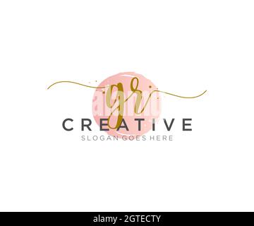 GM Beauty vector initial logo art, handwriting logo of initial signature,  wedding, fashion, jewerly, boutique, floral and botanical with creative  template for any company or business. 16210797 Vector Art at Vecteezy