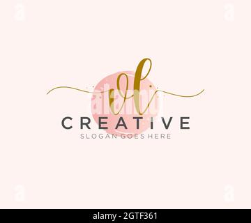 VL Feminine logo beauty monogram and elegant logo design, handwriting logo  of initial signature, wedding, fashion, floral and botanical with creative  Stock Vector Image & Art - Alamy