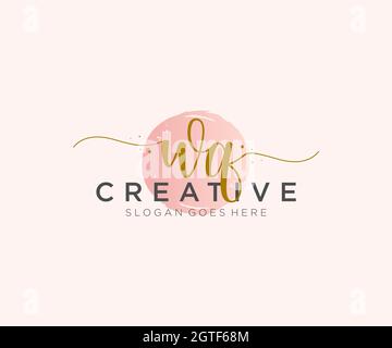 Letter WQ wedding monogram logo design ideas vector graphic Stock ...