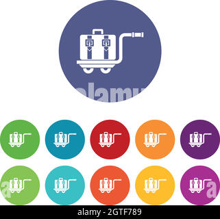 Baggage cart set 9 Stock Vector Image & Art - Alamy