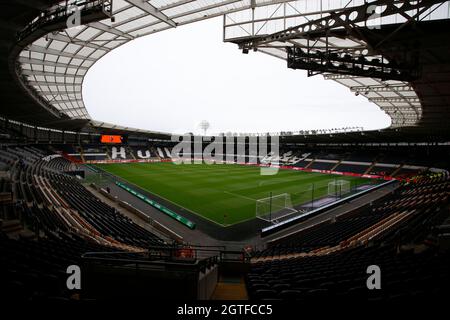 General interior view of MKM Stadium, home stadium of Hull City Stock Photo