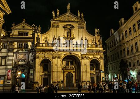 Church of St Salvator, Klementinum, Prague Stock Photo