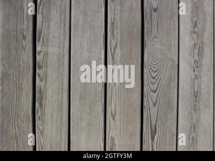 Background from gray vertical wooden planks, background texture Stock Photo
