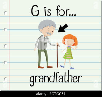 Flashcard letter G is for grandfather Stock Vector Image & Art - Alamy