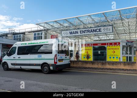 Frimley Park Hospital in Surrey, England, UK Stock Photo
