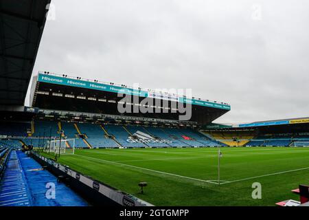General view inside Elland Road Stadium ahead of the game Stock Photo