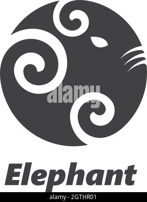 elephant logo vector icon illustration Stock Vector