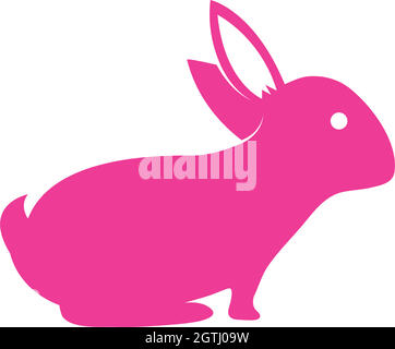 Rabbit Logo template vector icon illustration Stock Vector