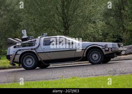 1982 De Lorean Back to the Future classic car Stock Photo