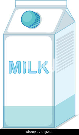 Milk box isolated Stock Vector Image & Art - Alamy