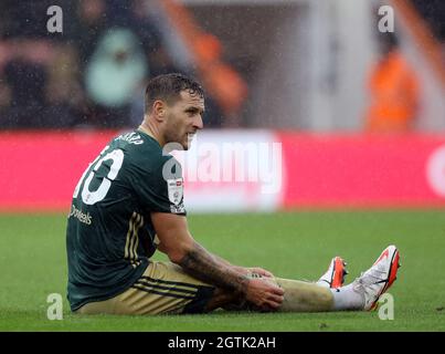 Bournemouth, England, 2nd October 2021. Frustrated Billy Sharp of Sheffield Utd  during the Sky Bet Championship match at the Vitality Stadium, Bournemouth. Picture credit should read: Paul Terry / Sportimage Stock Photo