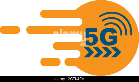 5g signal speed vector icon design Stock Vector