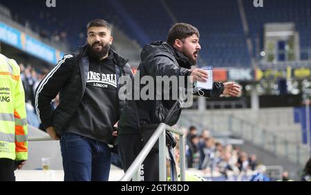 Duisburg, Deutschland. 02nd Oct, 2021. firo: 02.10.2021, soccer ball, 3rd Bundesliga, season 2021/2022, MSV Duisburg - SV Meppen DISAPPOINTED, DISAPPOINTED FANS/dpa/Alamy Live News Stock Photo