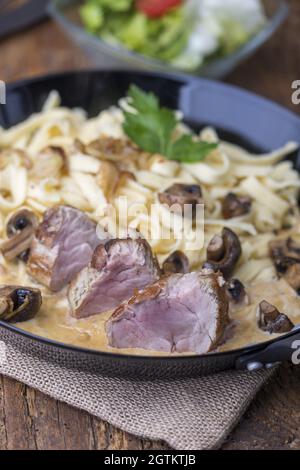 Pork In A Pan Stock Photo