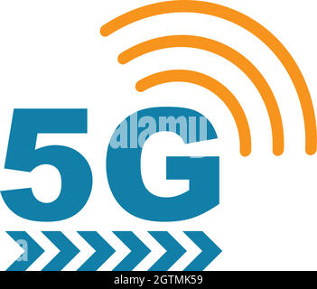 5g signal speed vector icon design Stock Vector