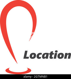 Location point Logo vector illustration Stock Vector
